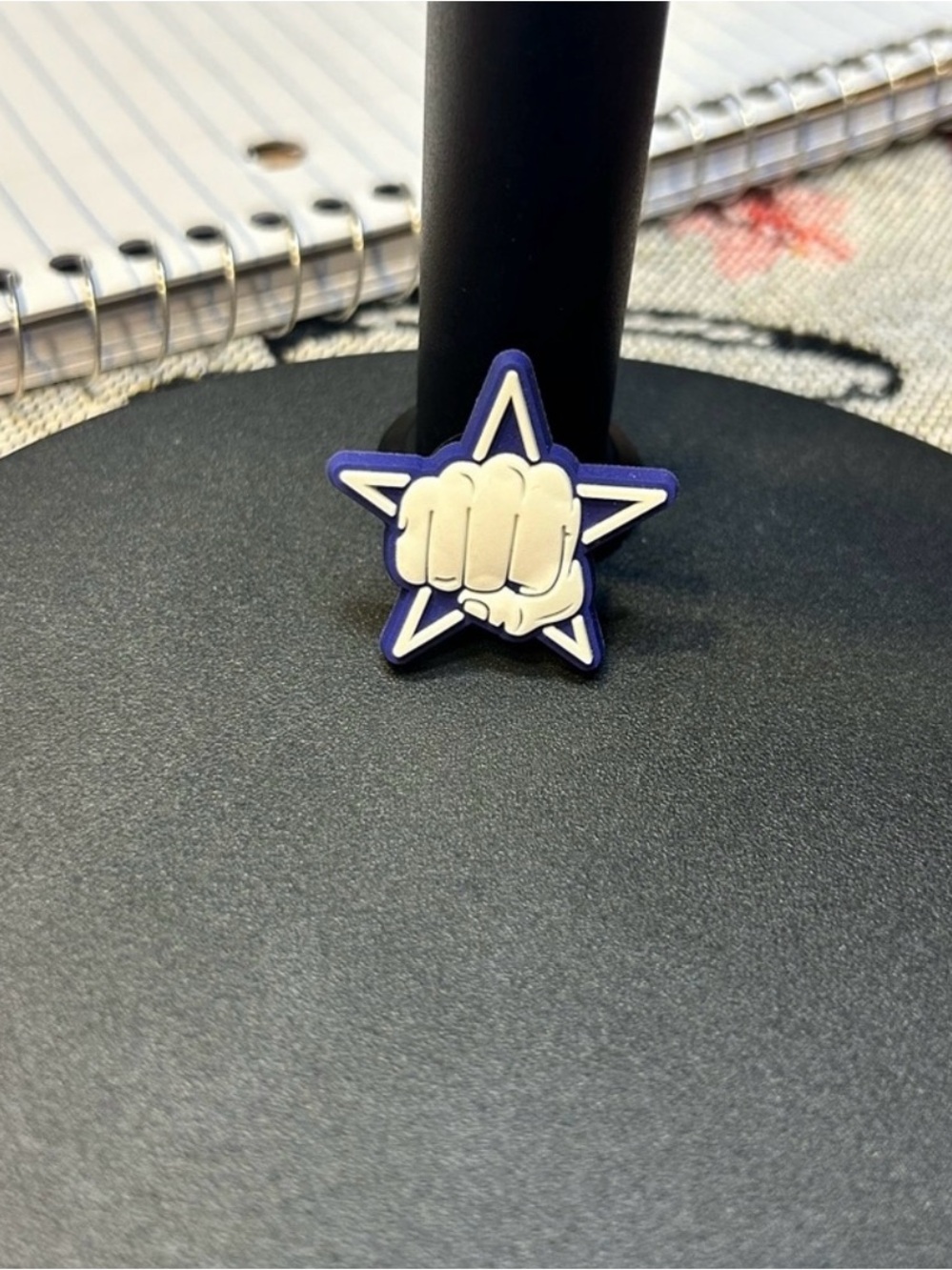 3/$8 Dallas Cowboys Fist Croc Charm